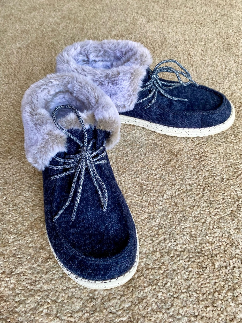 Hey Dude Britt Faux Fur Booties Ankle Boots